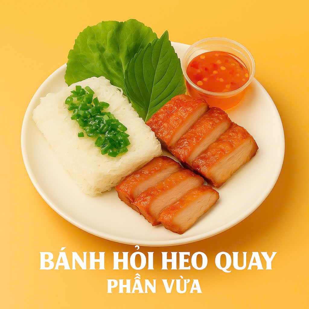 Bánh Hỏi Heo Quay - Vừa
